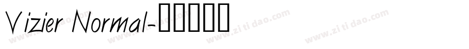 Vizier Normal字体转换